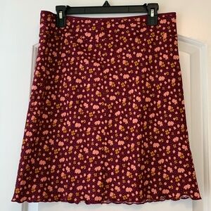 FREE PEOPLE IRL FLORAL SKIRT NWOT